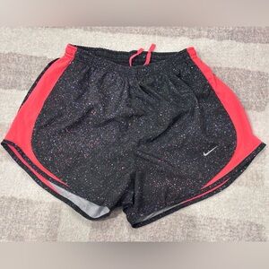 Nike Black and Pink Athletic Shorts Lightweight Moisture-Wicking